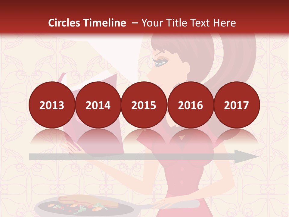 Cake Kitchen Dress PowerPoint Template