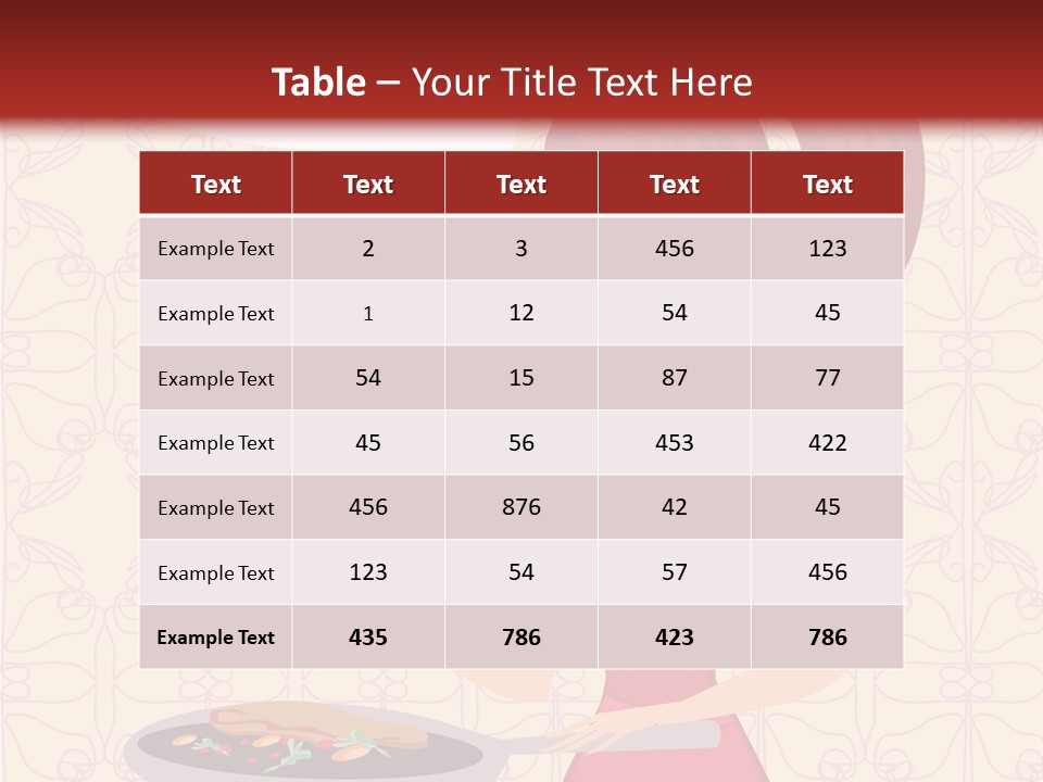 Cake Kitchen Dress PowerPoint Template