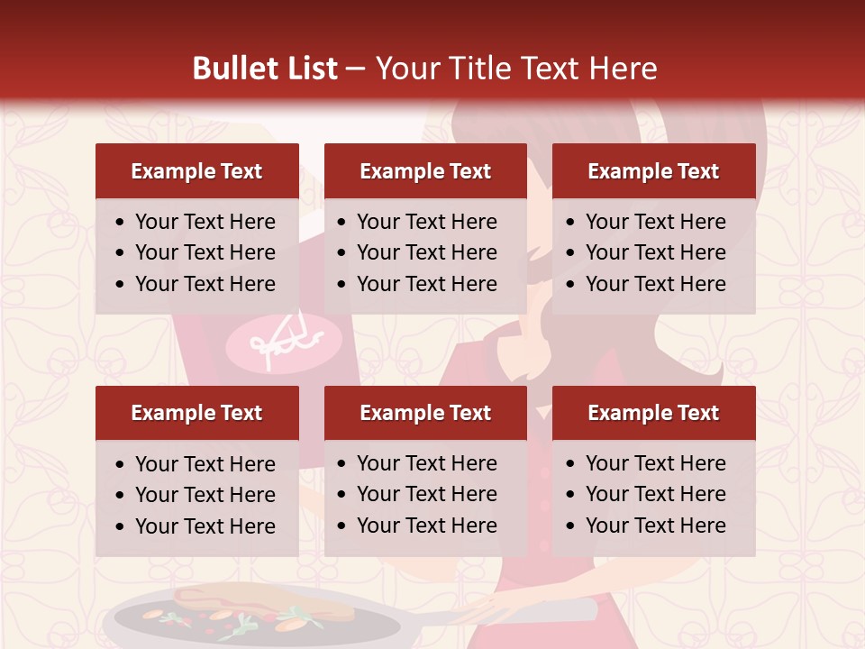 Cake Kitchen Dress PowerPoint Template