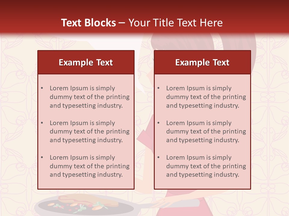 Cake Kitchen Dress PowerPoint Template
