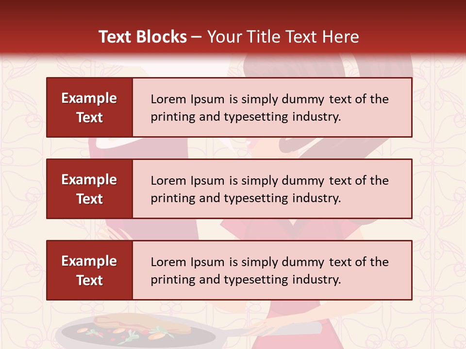 Cake Kitchen Dress PowerPoint Template