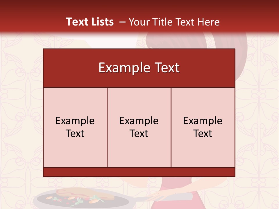 Cake Kitchen Dress PowerPoint Template