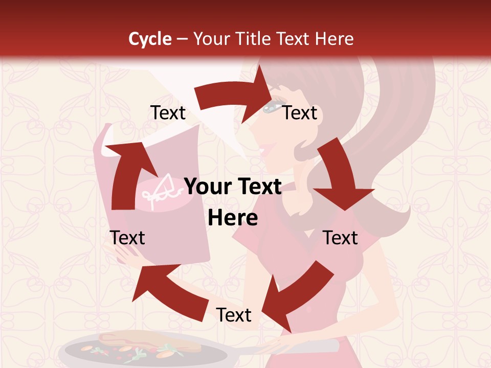 Cake Kitchen Dress PowerPoint Template