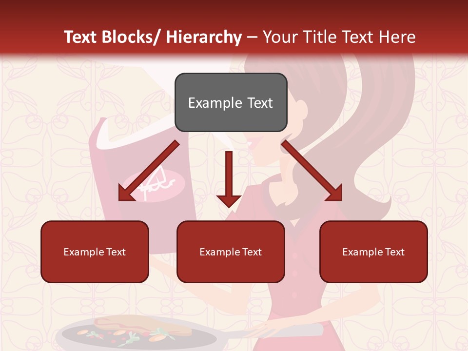 Cake Kitchen Dress PowerPoint Template