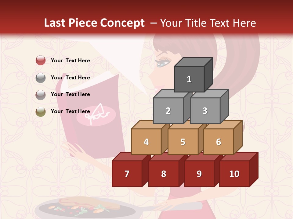 Cake Kitchen Dress PowerPoint Template