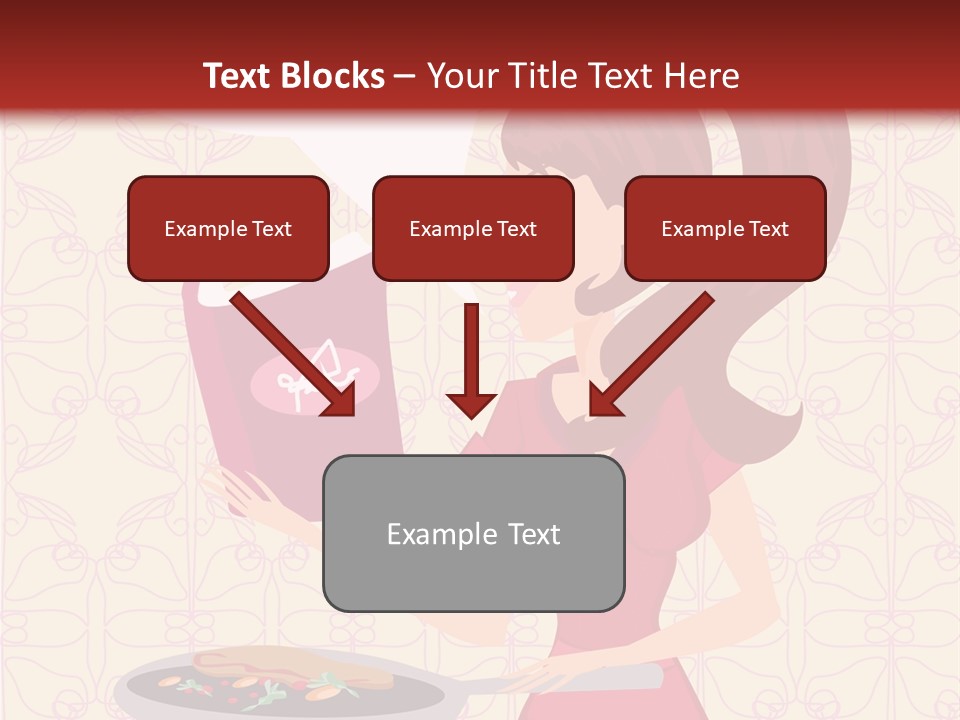 Cake Kitchen Dress PowerPoint Template