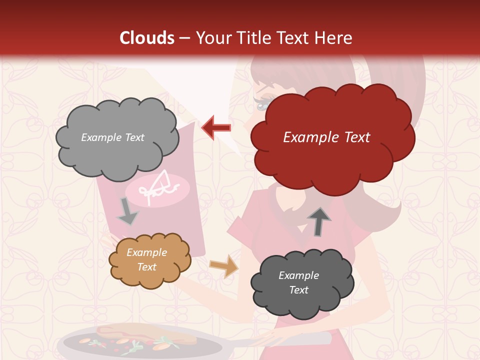 Cake Kitchen Dress PowerPoint Template