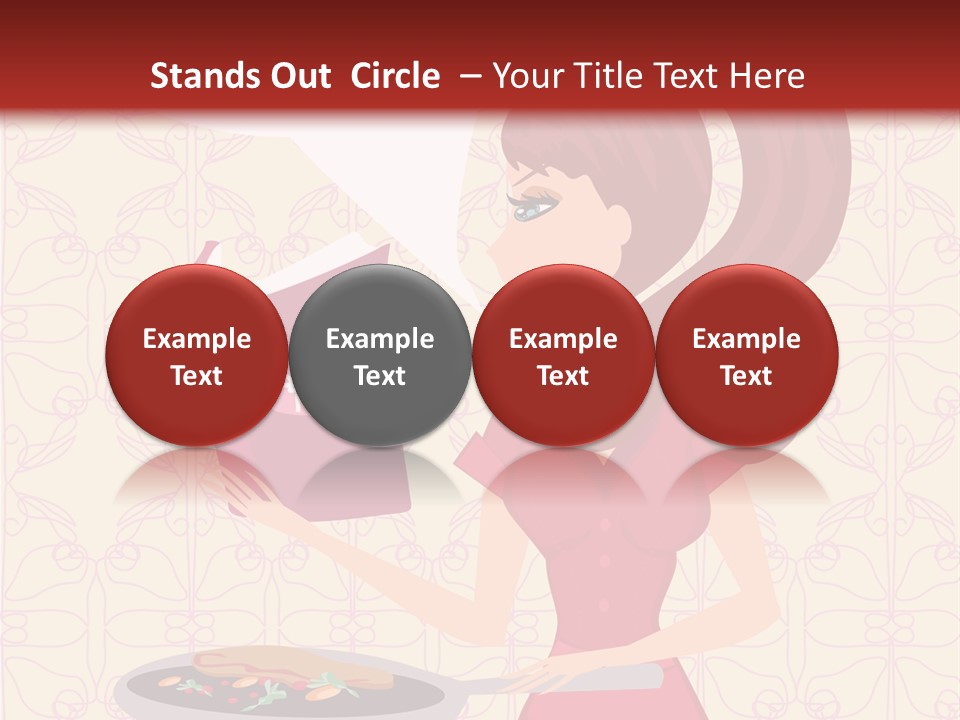 Cake Kitchen Dress PowerPoint Template