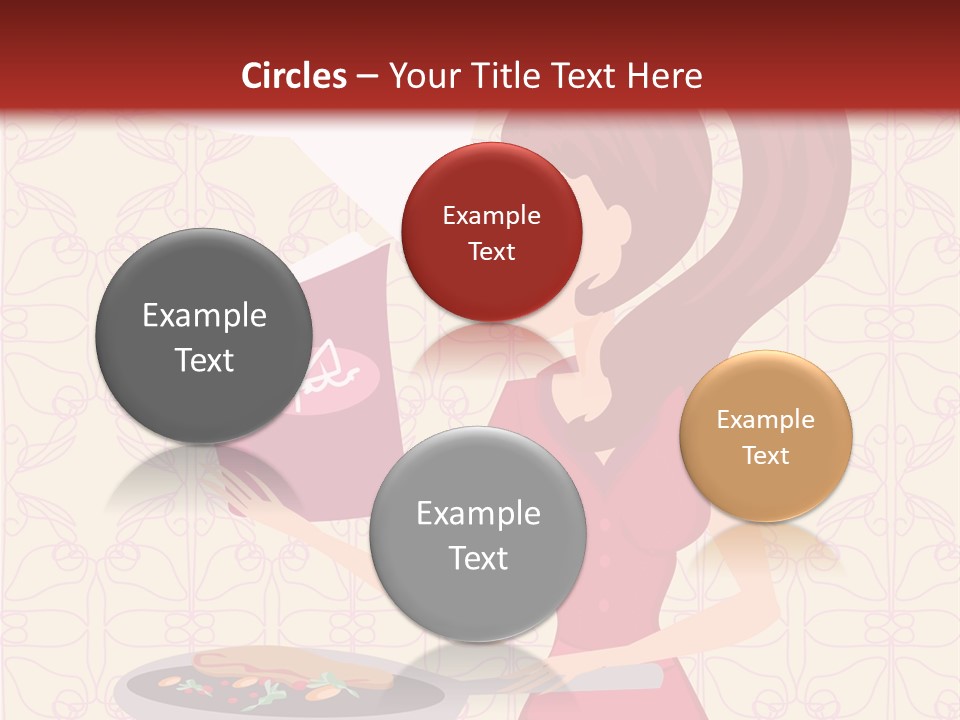 Cake Kitchen Dress PowerPoint Template