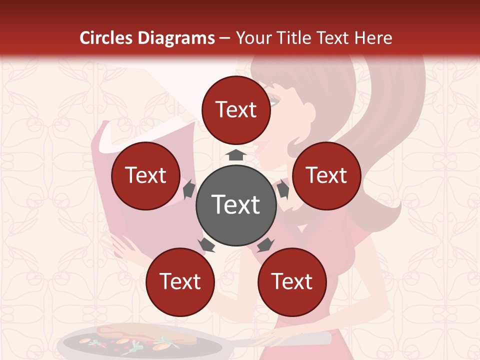 Cake Kitchen Dress PowerPoint Template