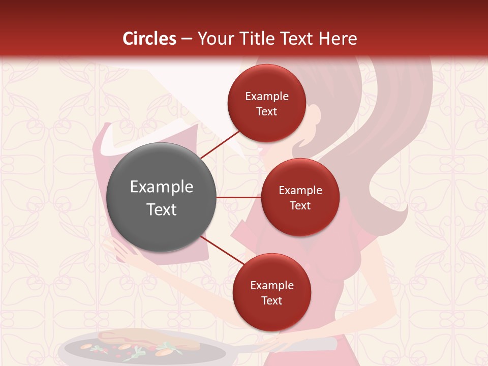 Cake Kitchen Dress PowerPoint Template