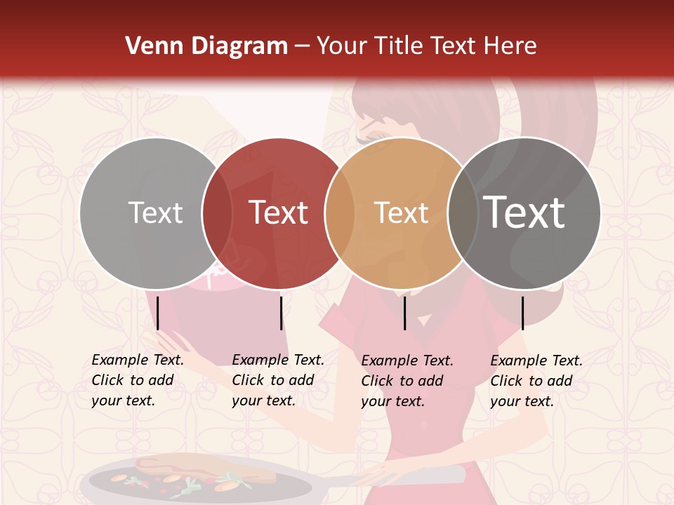 Cake Kitchen Dress PowerPoint Template