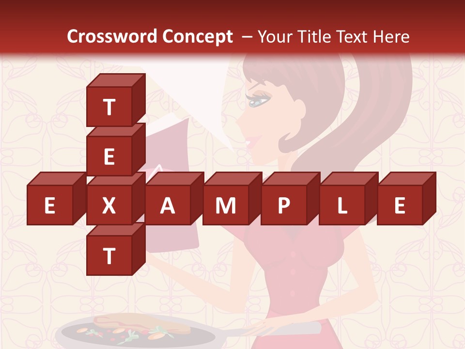 Cake Kitchen Dress PowerPoint Template