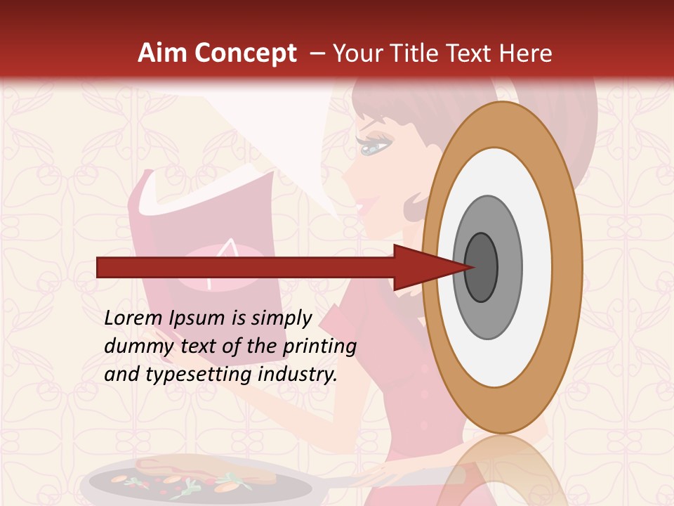 Cake Kitchen Dress PowerPoint Template