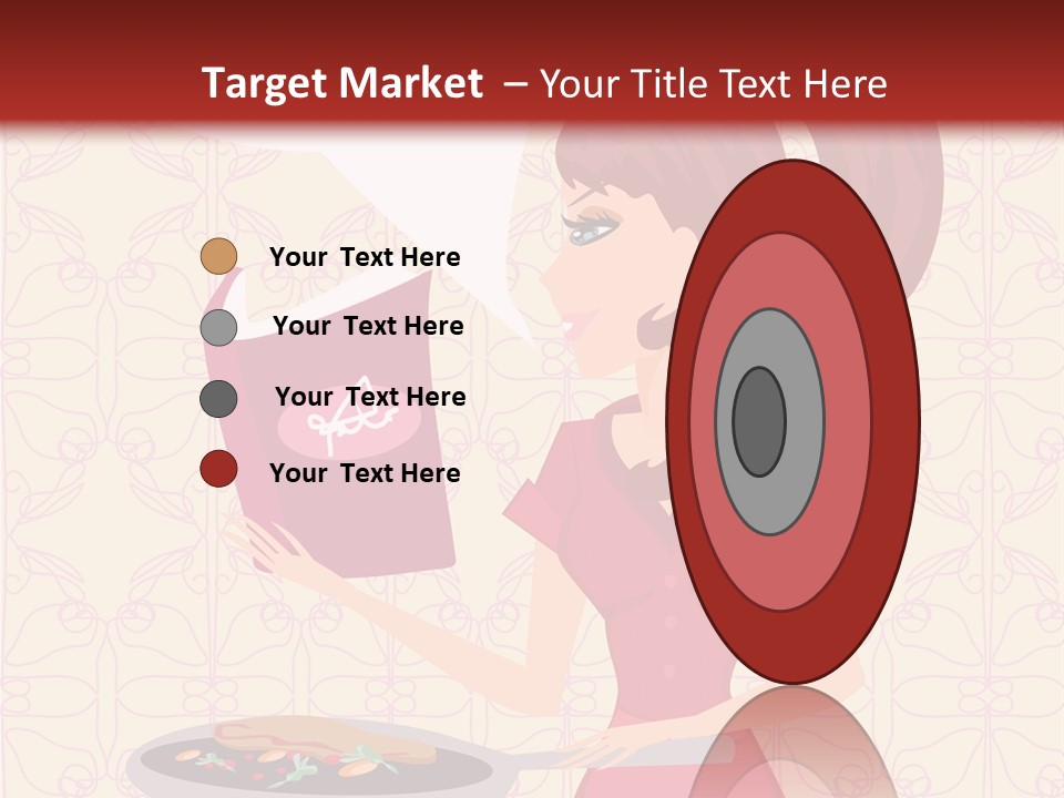 Cake Kitchen Dress PowerPoint Template