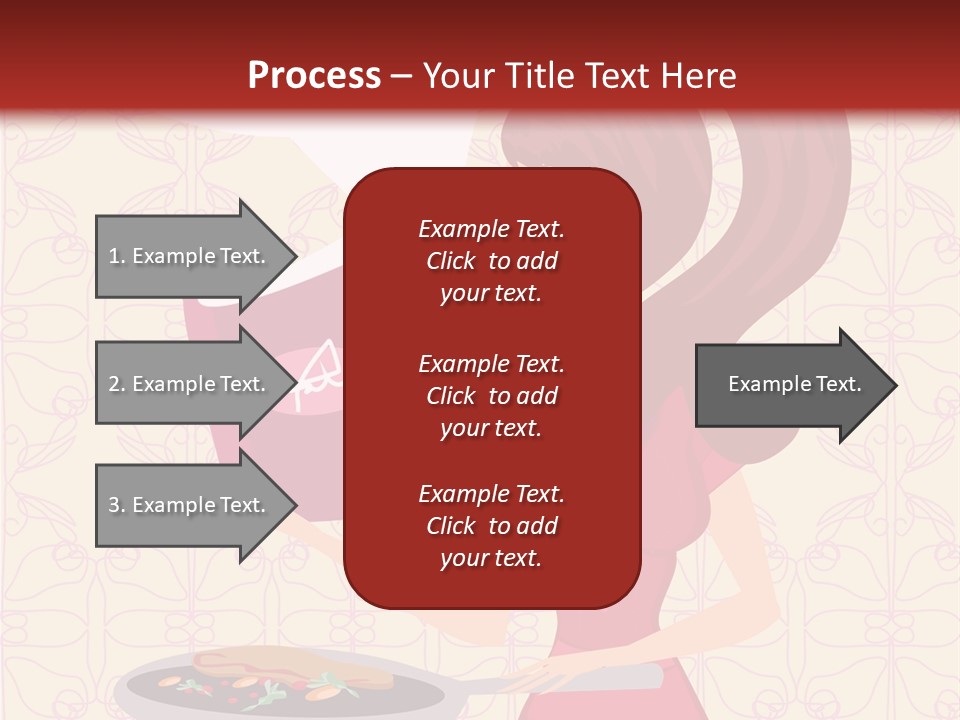 Cake Kitchen Dress PowerPoint Template