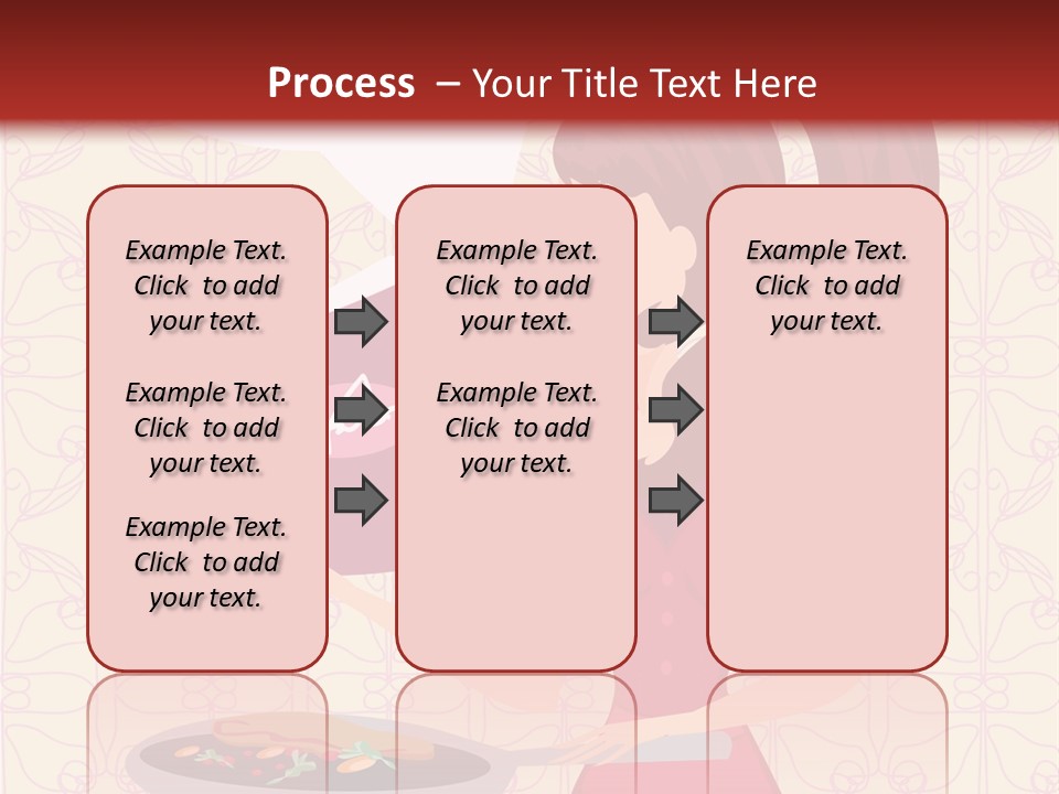 Cake Kitchen Dress PowerPoint Template