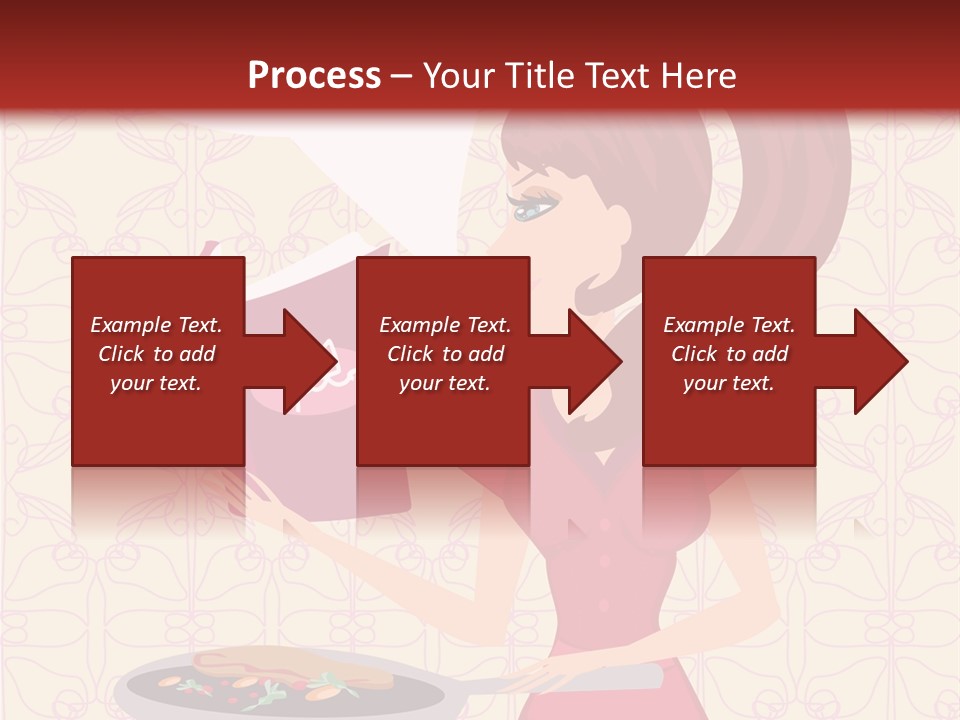 Cake Kitchen Dress PowerPoint Template