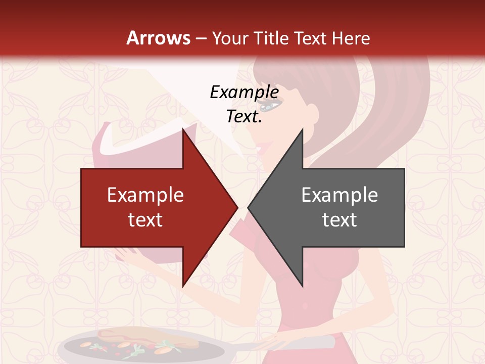 Cake Kitchen Dress PowerPoint Template