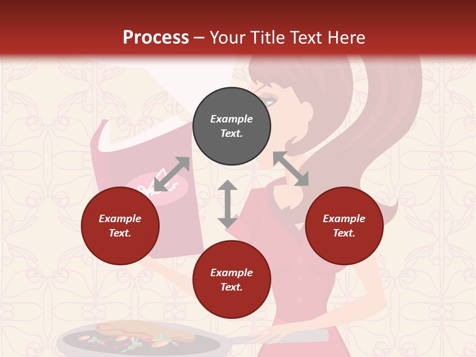 Cake Kitchen Dress PowerPoint Template