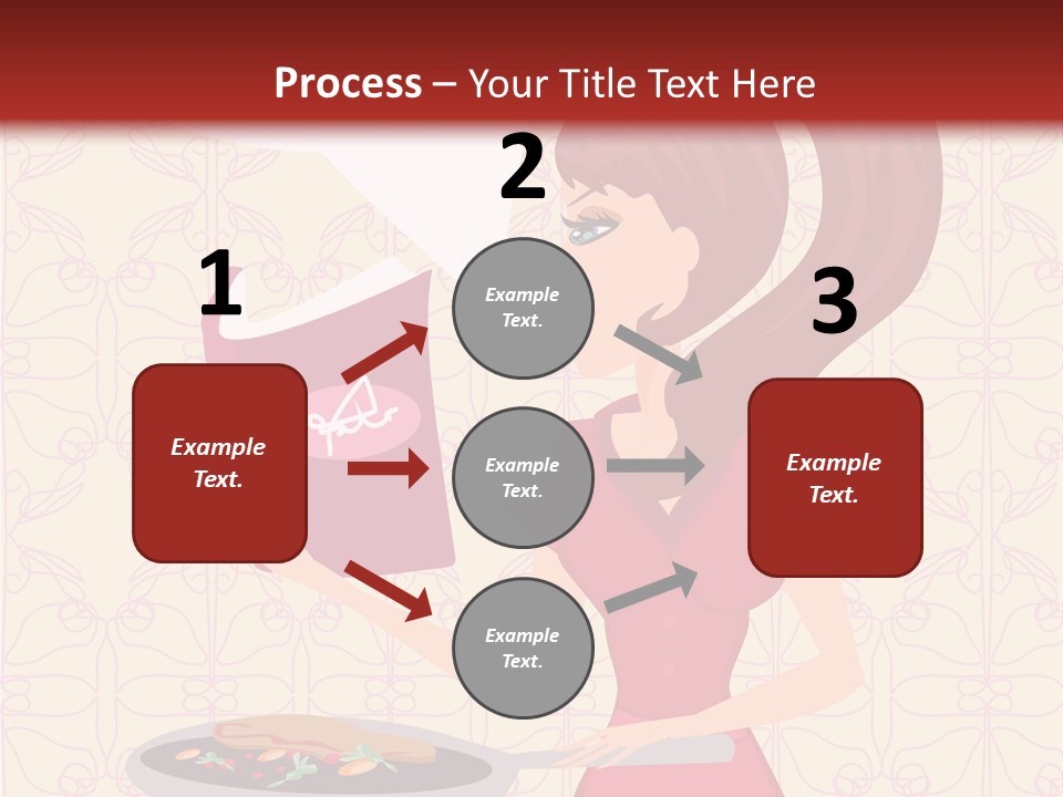 Cake Kitchen Dress PowerPoint Template
