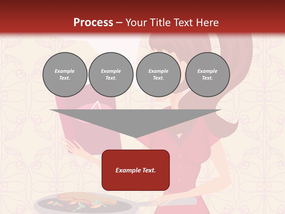 Cake Kitchen Dress PowerPoint Template