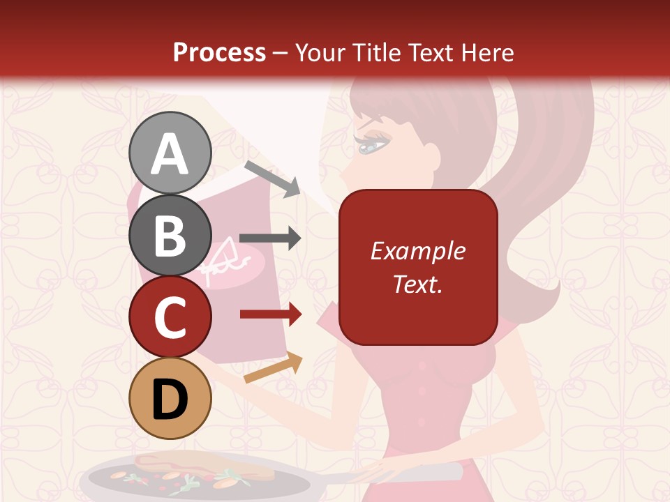 Cake Kitchen Dress PowerPoint Template