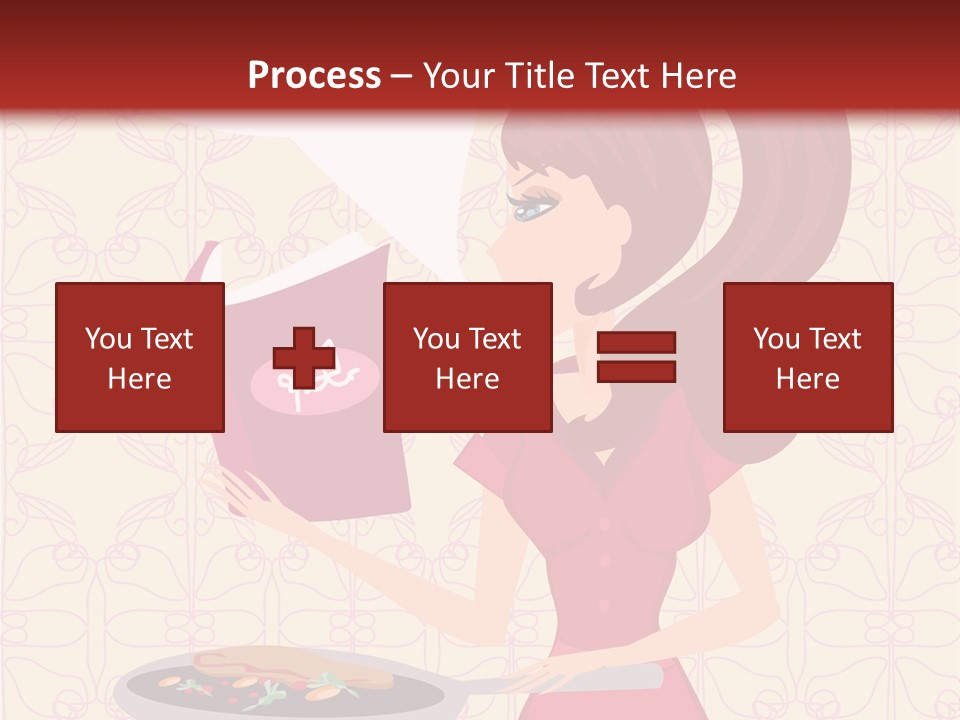 Cake Kitchen Dress PowerPoint Template