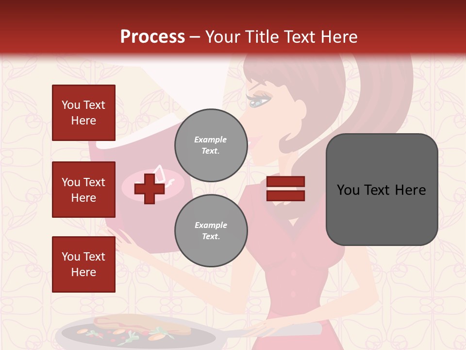 Cake Kitchen Dress PowerPoint Template