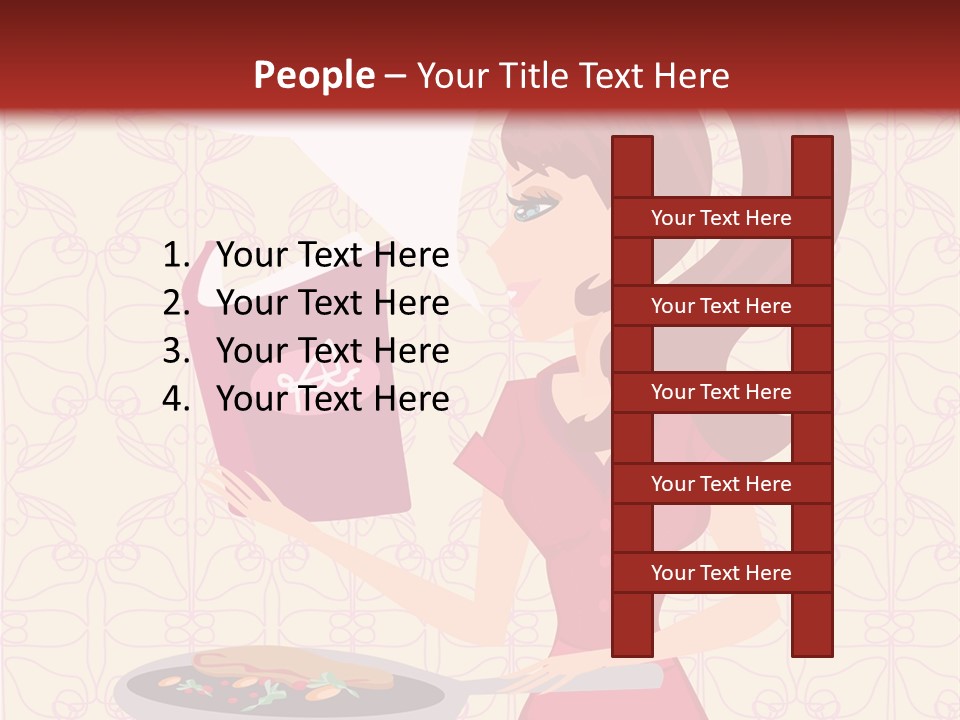 Cake Kitchen Dress PowerPoint Template