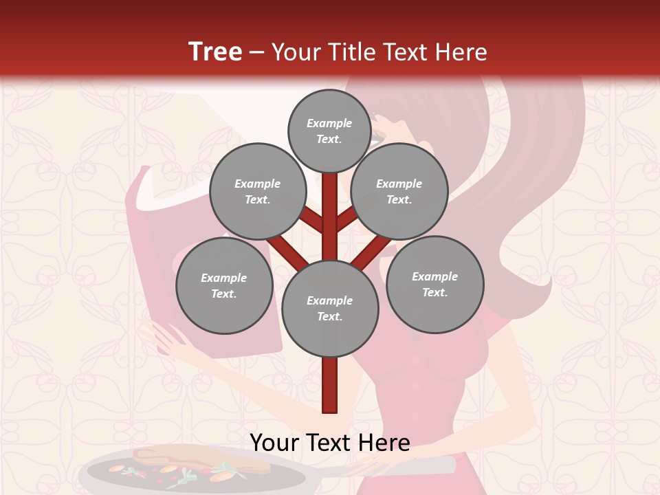 Cake Kitchen Dress PowerPoint Template