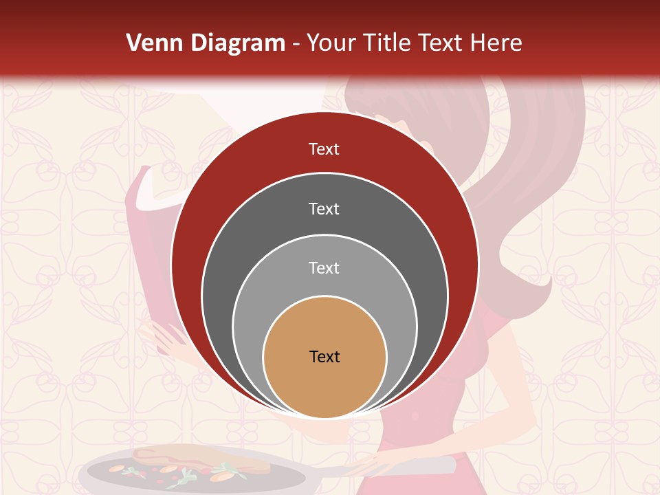 Cake Kitchen Dress PowerPoint Template