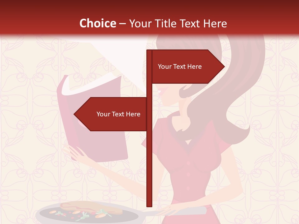 Cake Kitchen Dress PowerPoint Template