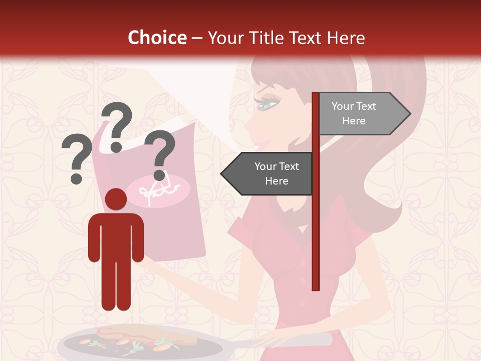 Cake Kitchen Dress PowerPoint Template