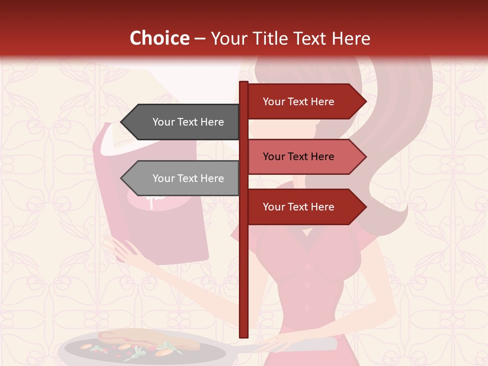 Cake Kitchen Dress PowerPoint Template