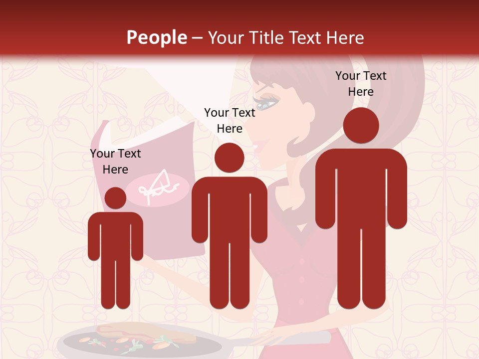 Cake Kitchen Dress PowerPoint Template