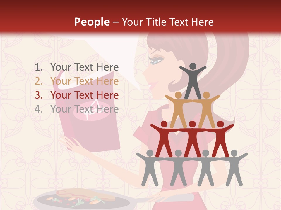 Cake Kitchen Dress PowerPoint Template