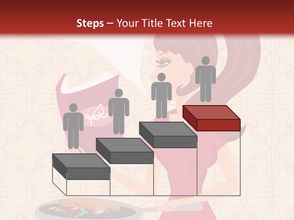 Cake Kitchen Dress PowerPoint Template