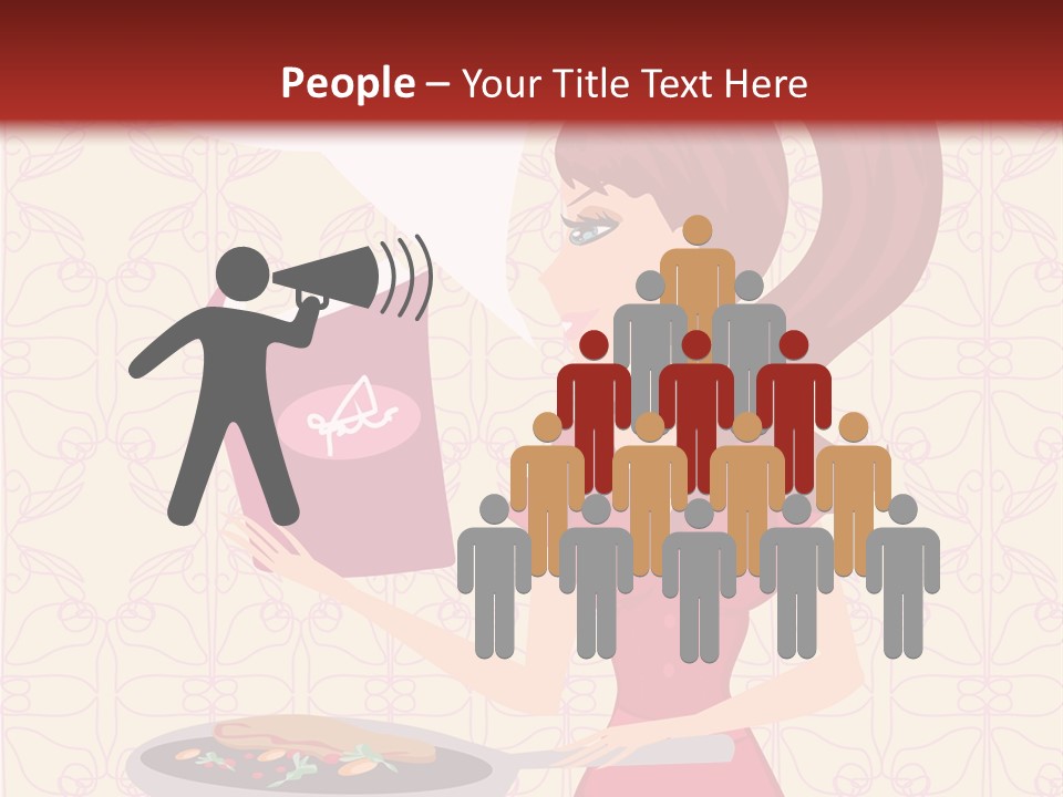 Cake Kitchen Dress PowerPoint Template