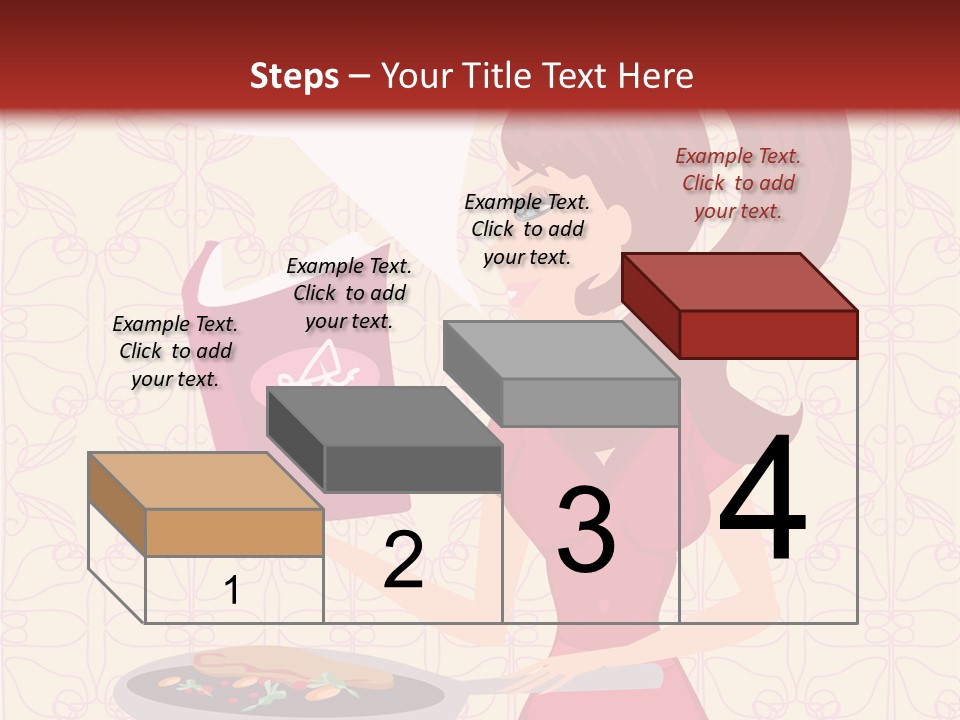 Cake Kitchen Dress PowerPoint Template