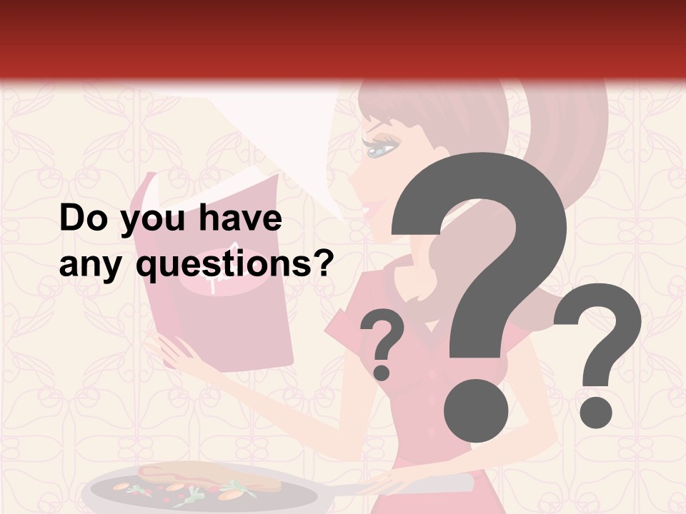 Cake Kitchen Dress PowerPoint Template