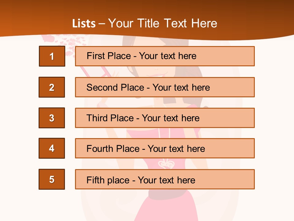 Drawing Girl Mobile PowerPoint Template