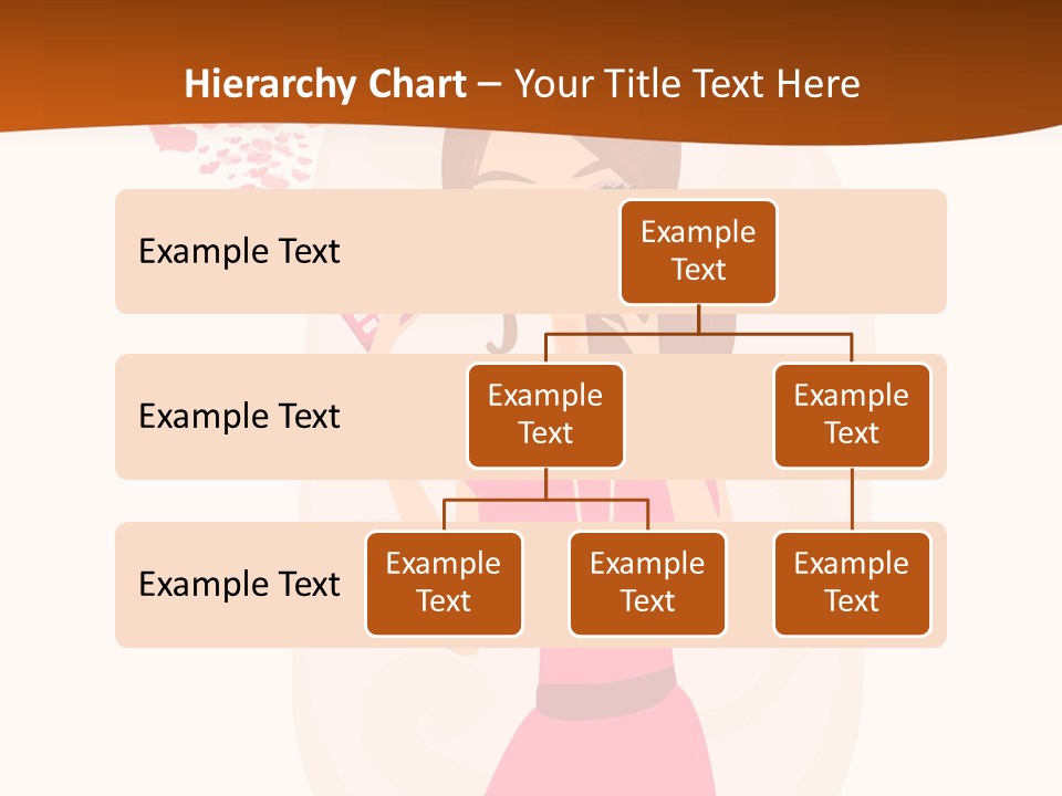 Drawing Girl Mobile PowerPoint Template