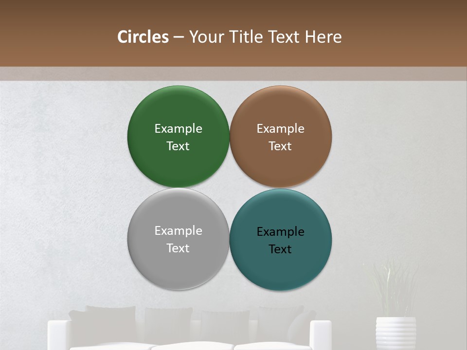 Leuchten Modern Betonwand PowerPoint Template