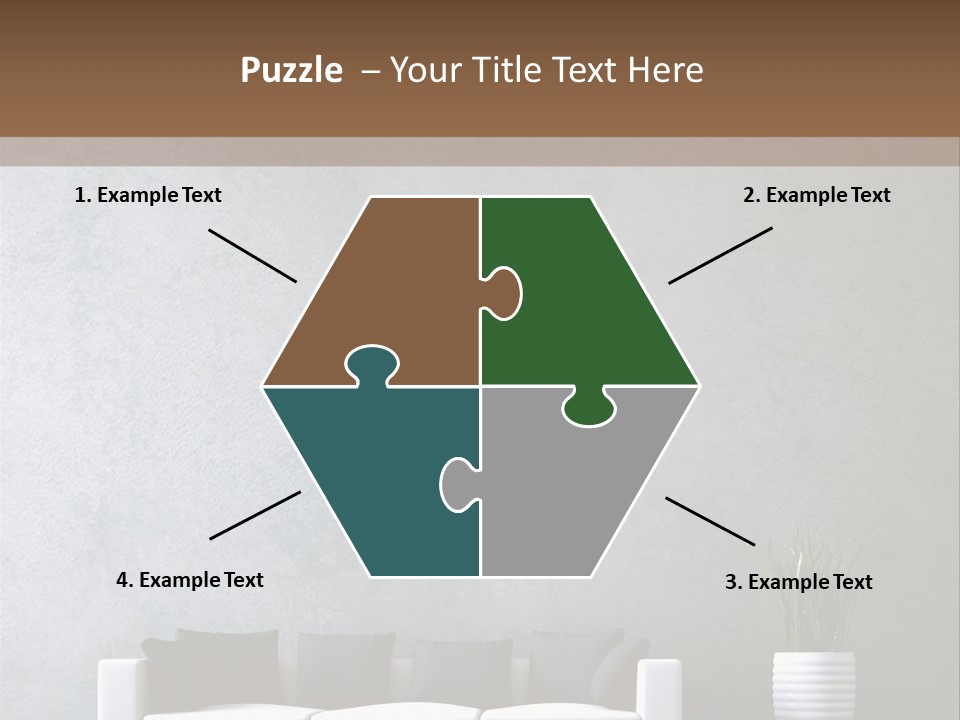 Leuchten Modern Betonwand PowerPoint Template