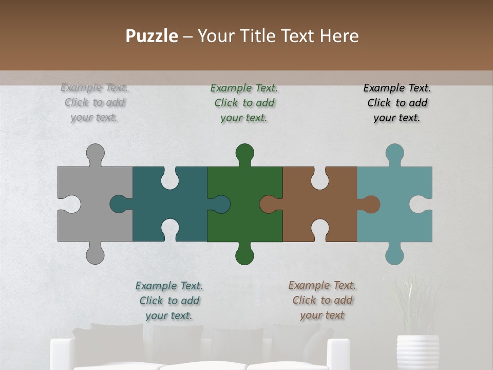 Leuchten Modern Betonwand PowerPoint Template