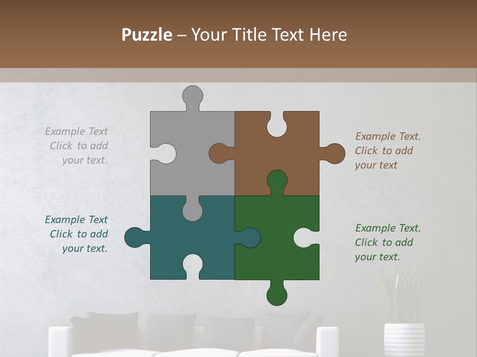 Leuchten Modern Betonwand PowerPoint Template