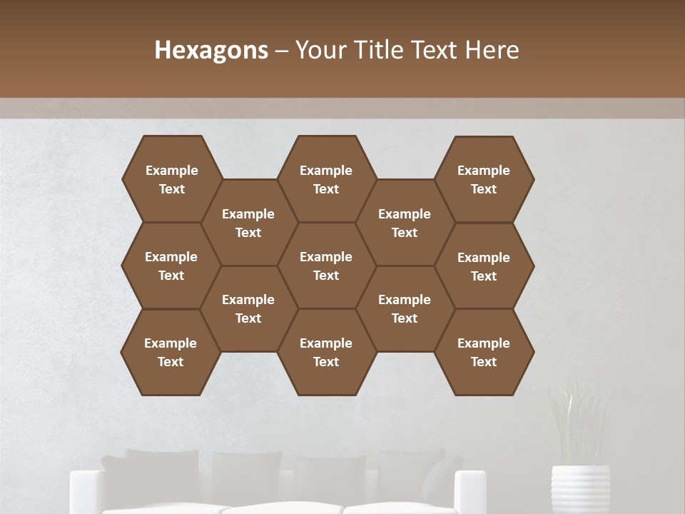 Leuchten Modern Betonwand PowerPoint Template