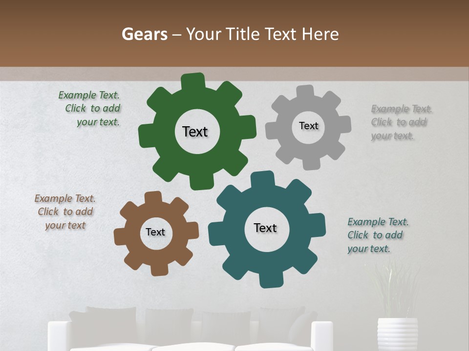 Leuchten Modern Betonwand PowerPoint Template