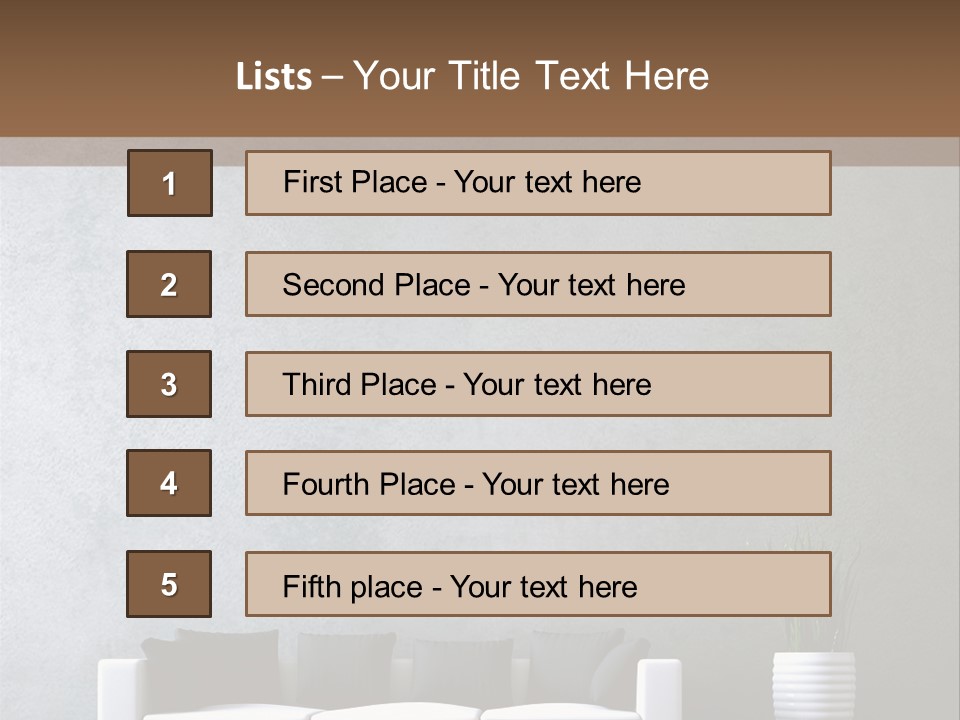 Leuchten Modern Betonwand PowerPoint Template